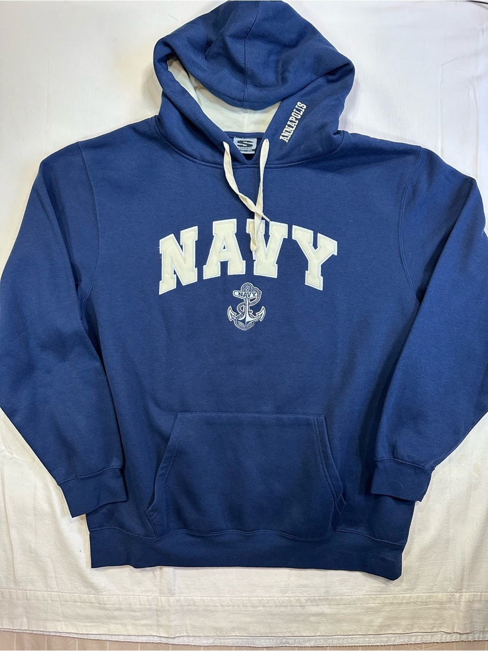 VTG Y2K Stadium Athletics US Naval Academy Navy Hoodie 3XL EUC